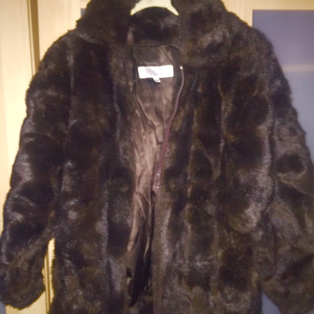 Faux fur jacket